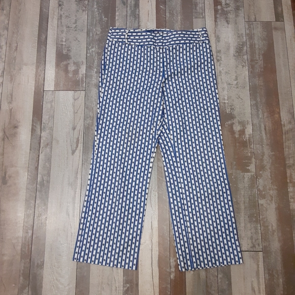 Ann Taylor Loft Navy Blue & White Pants Si… - Picture 4 of 7